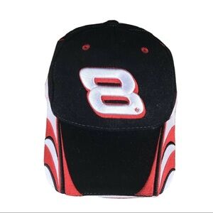 Dale Earnhardt Jr #8 adjustable cap hat black/red